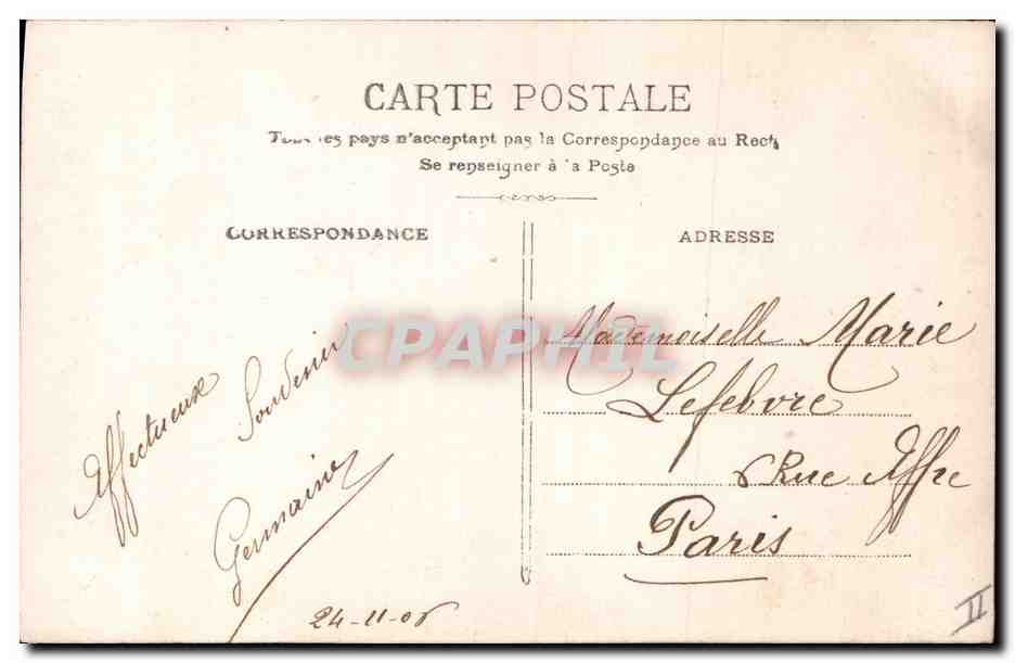 Femme en robe de mariée — carte d'hyménée — éditeur non visible, n° 4152 — Verso