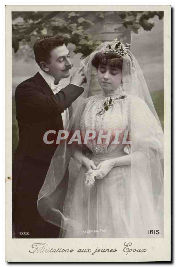 CPA Fantaisie Femme Mariage 