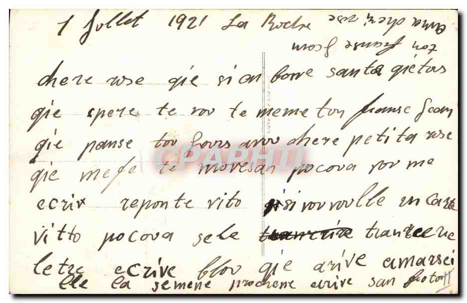CPA Fantaisie Femme Mariage  — Verso