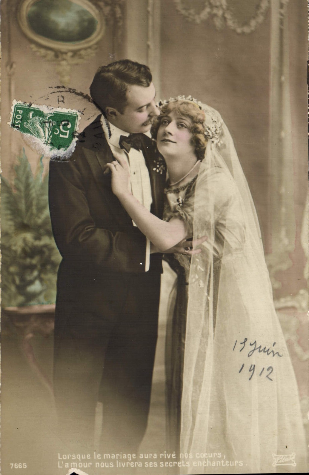 CPA Fantaisie Femme Mariage 