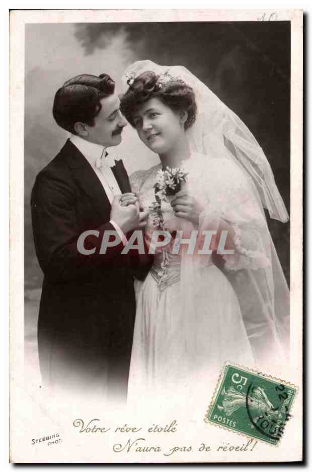 CPA Fantaisie Femme Mariage 