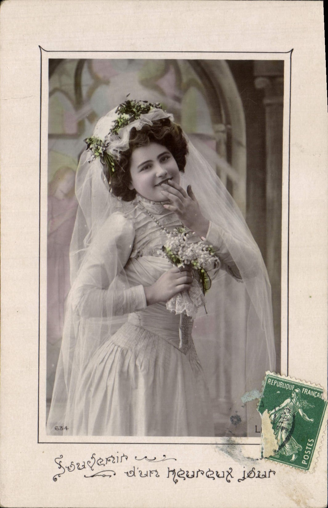 Jeune mariée — Souvenir d'un heureux jour — Éditeur G.34