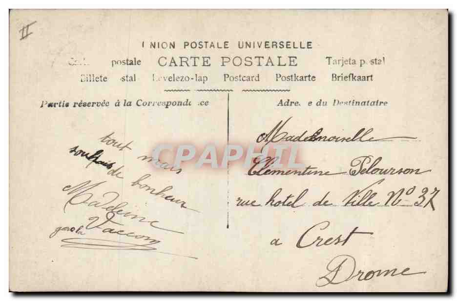 Jeune mariée — Souvenir d'un heureux jour — Éditeur G.34 — Rückseite