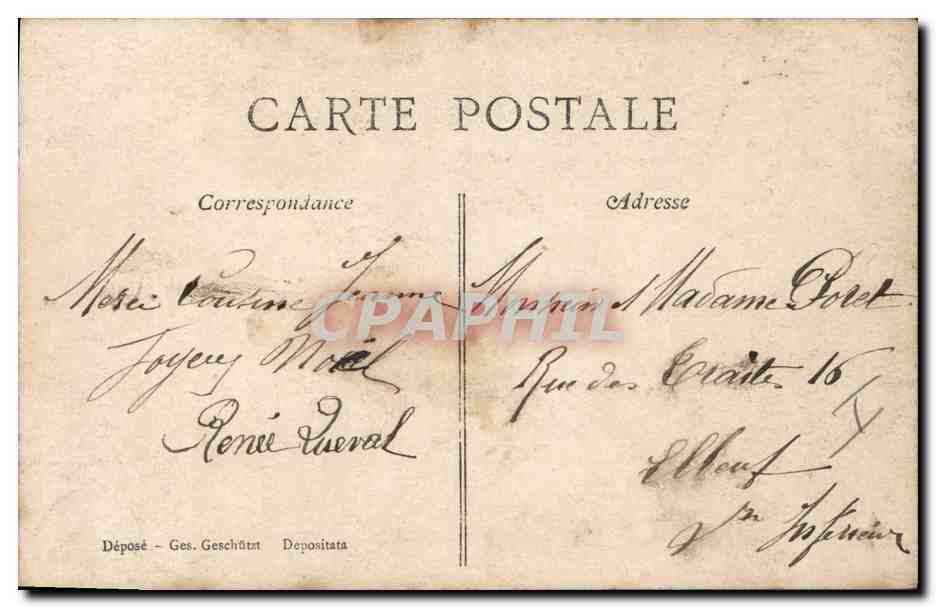 CPA Sabot Fantaisie Enfant Chaussures  — Verso