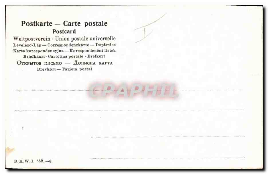 CPA Sabot Fantaisie Enfant La conquete de l'ocean  — Rückseite