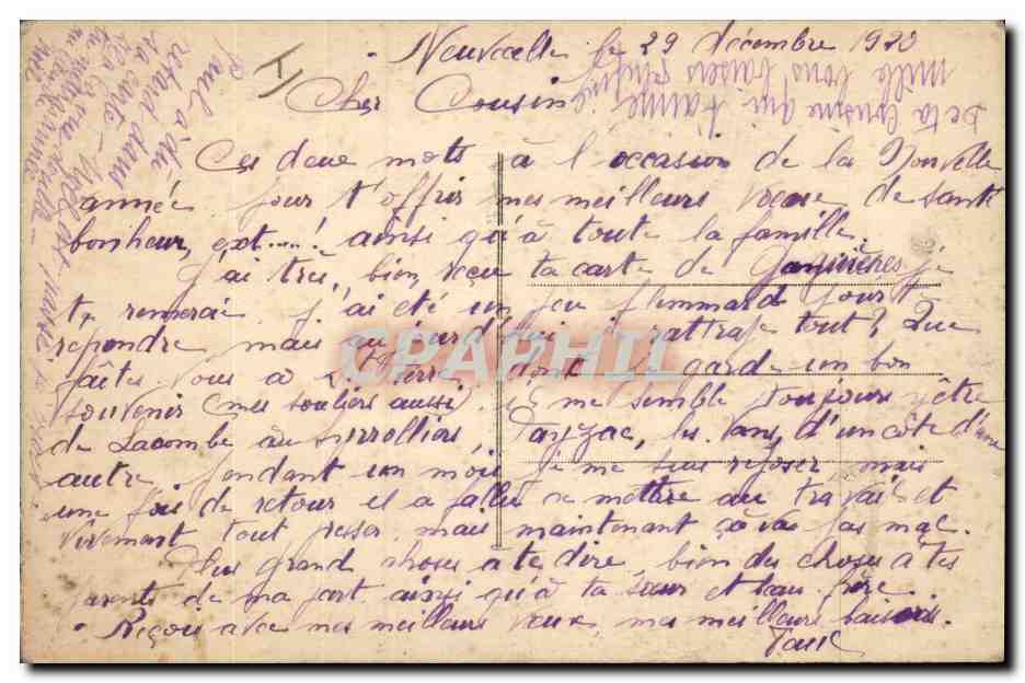 CPA Sabot Fantaisie Noel  — Rückseite