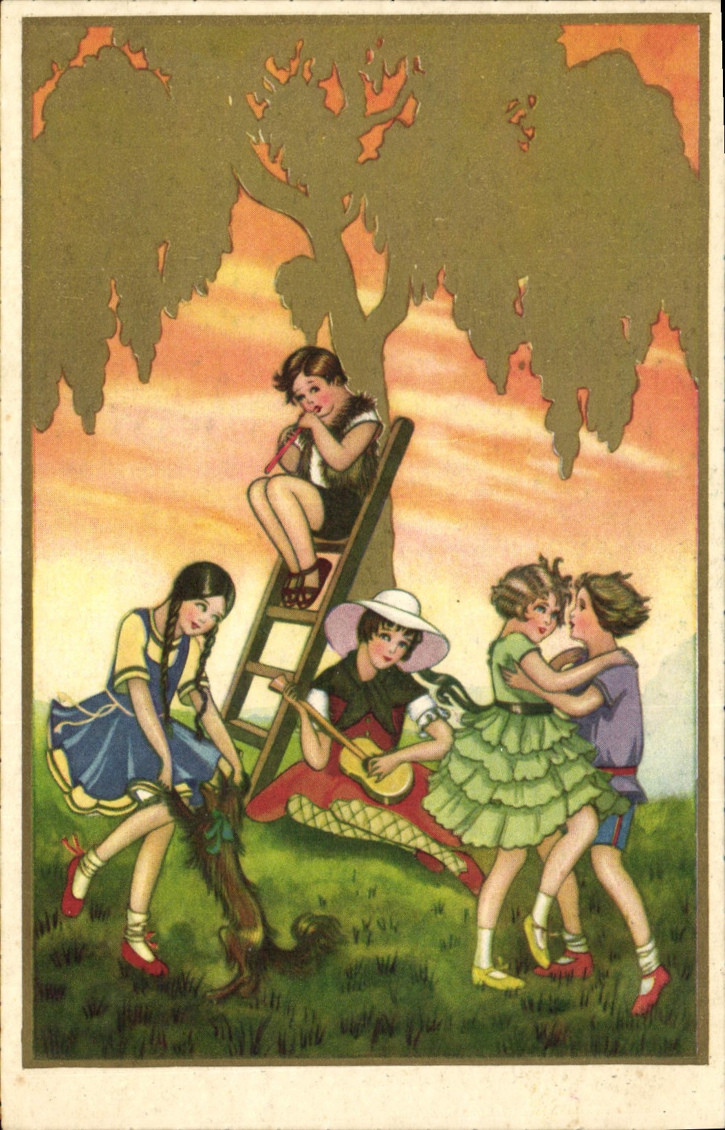 CPA Fantaisie Illustrateur Enfants 