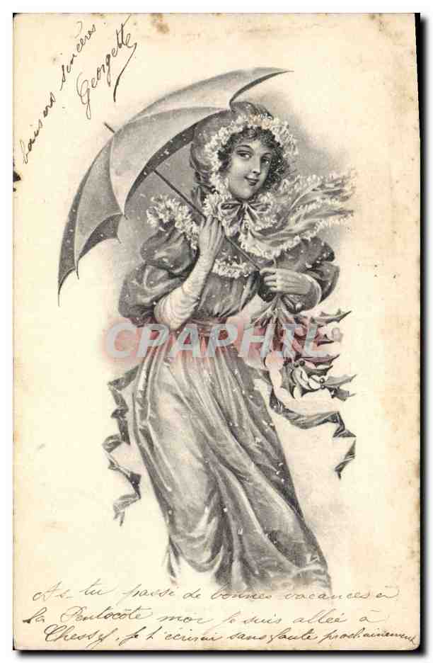 CPA Fantaisie Illustrateur Femme 