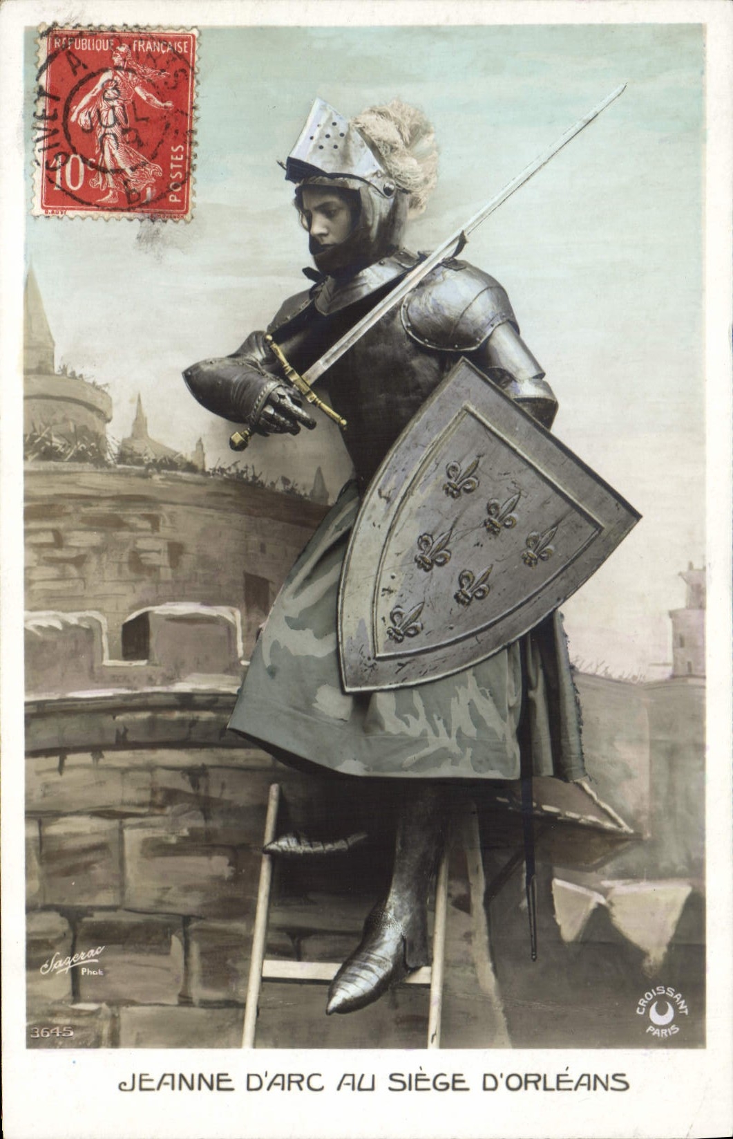 CPA Jeanne d'Arc au siege d'Orleans 
