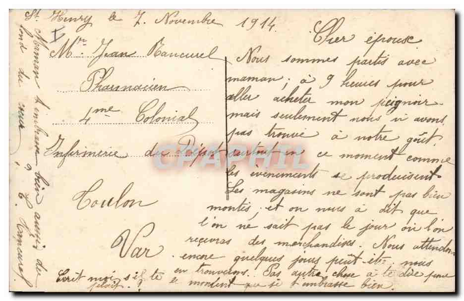 CPA Jeanne d'Arc a Guillaume devant Reims Militaria  — Rückseite