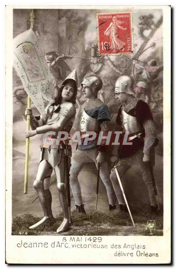 CPA Jeanne d'Arc victorieuse des Anglais 