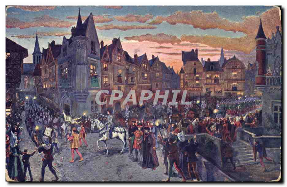 CPA Jeanne d'Arc Entree triomphale de Jeanne a Orleans 