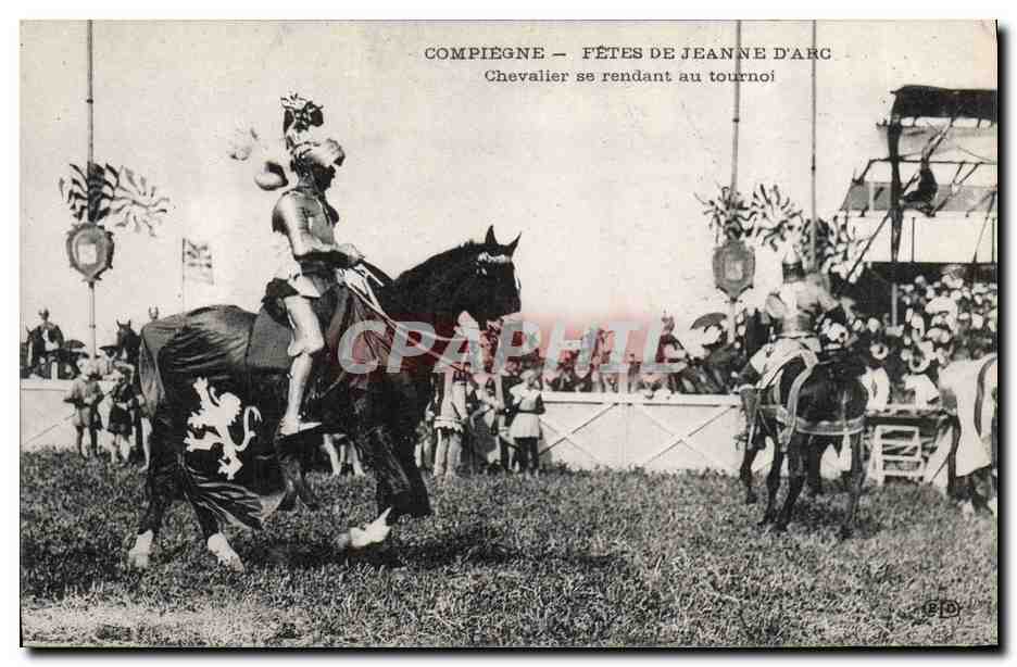 Compiègne — Fêtes de Jeanne d'Arc — Chevalier se rendant au tournoi