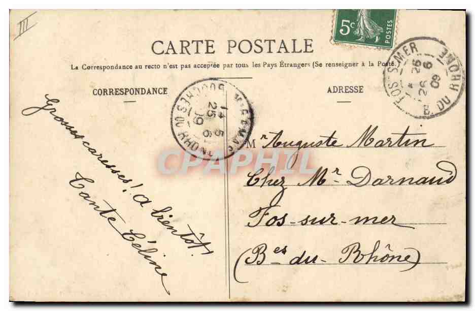 Jeanne d'Arc — Jeanne entend les voix — L. S., édit., Haalmont — Verso