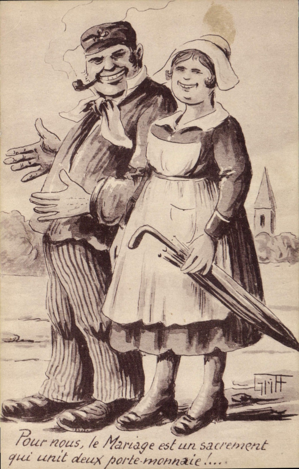 CPA Fantaisie Illustrateur Griff 
