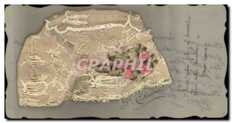 Lace with Pink Roses — decorative motif — no publisher or series visible