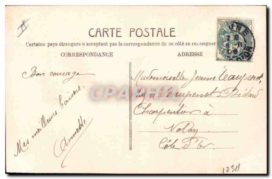 CPA Fantaisie Ste Catherine Homme Bonnet  — Verso