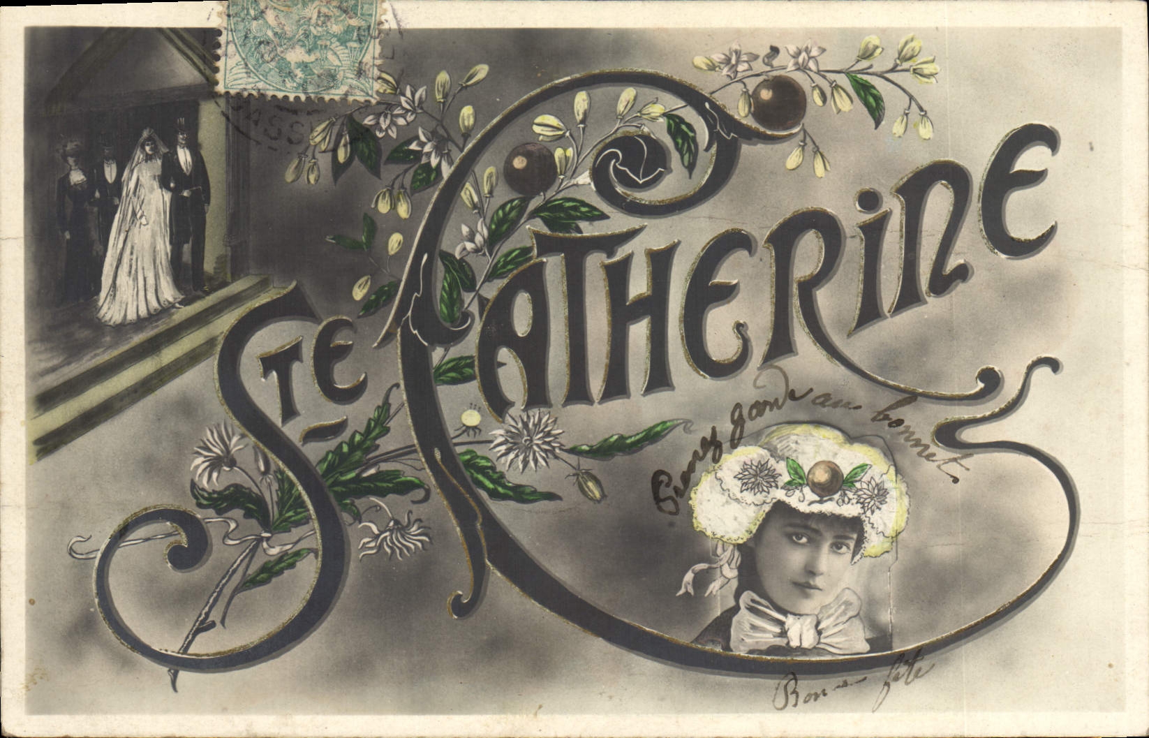 Sainte-Catherine — fête de la Sainte — éditeur anonyme, n° de série non visible