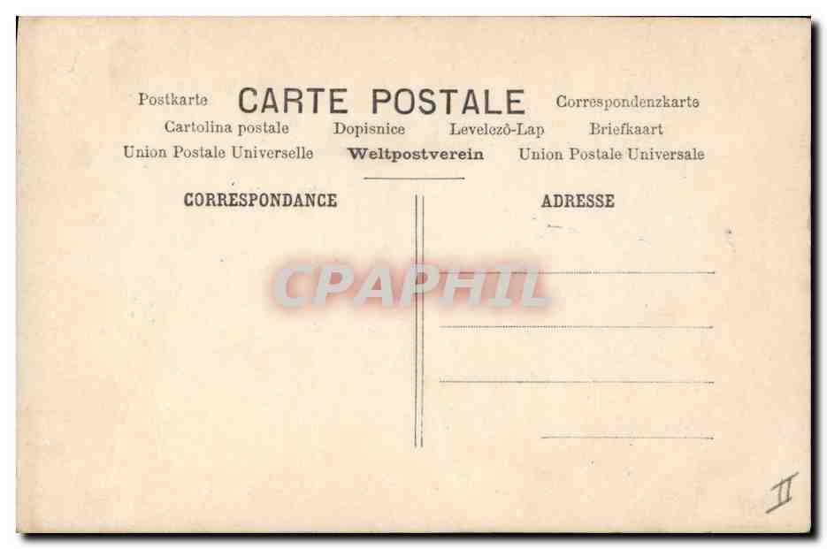 Sainte-Catherine — jeune femme en costume d'époque avec couronne et panier — A.K.C. n° 3227 — Verso