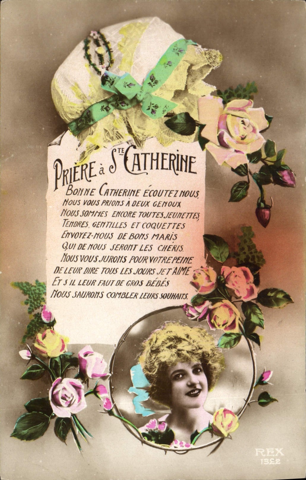 Prière à Sainte Catherine — éditeur REX, n° 1382