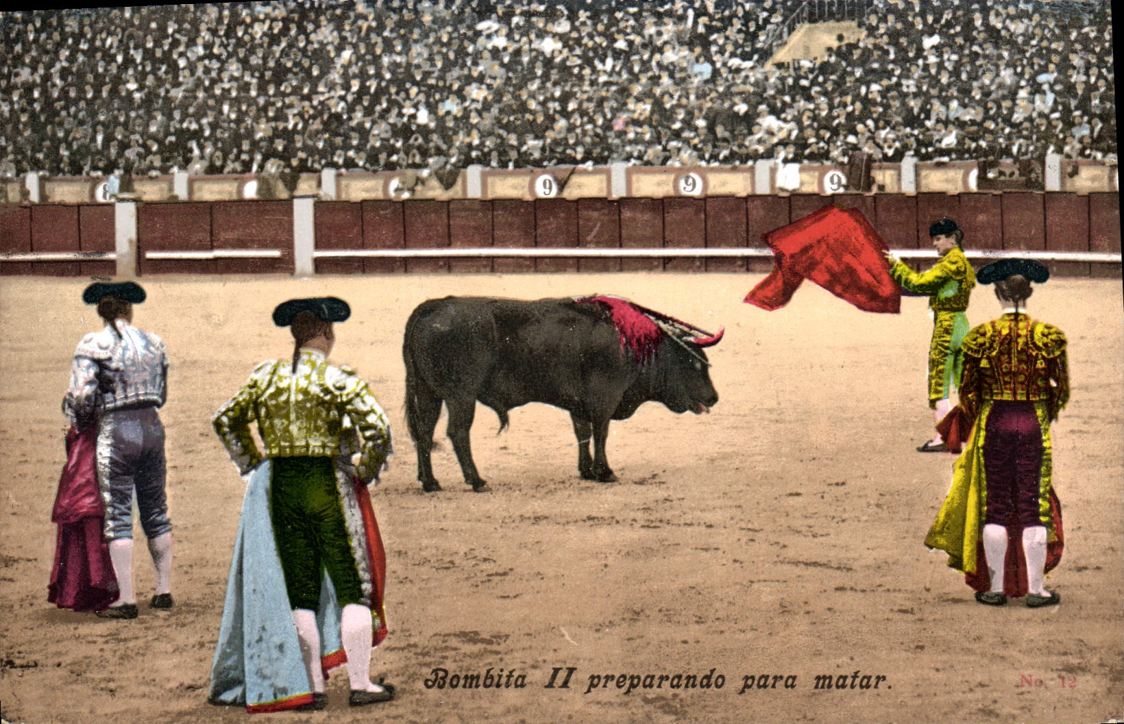 CPA Corrida Course de taureaux Bombita Il preparando para matar 