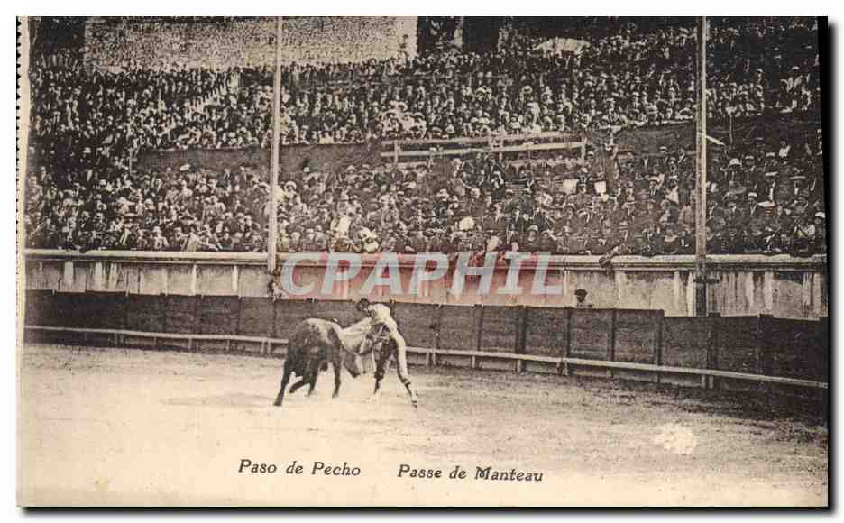 CPA Corrida Course de taureaux Paseo de pecho 
