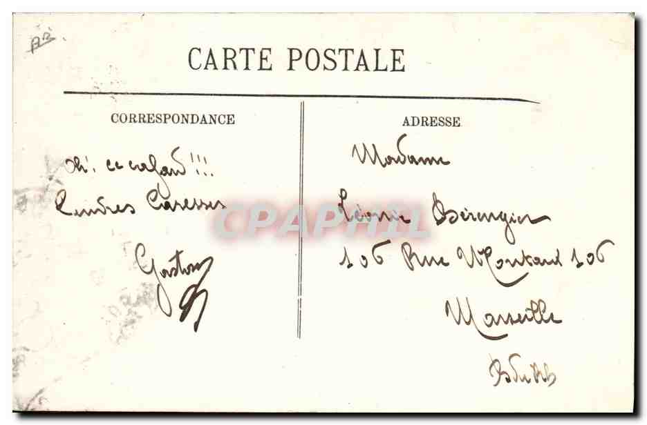 Le Cuirassé Américain 'New Hampshire' en rade de Cherbourg — éditeur non visible — Verso