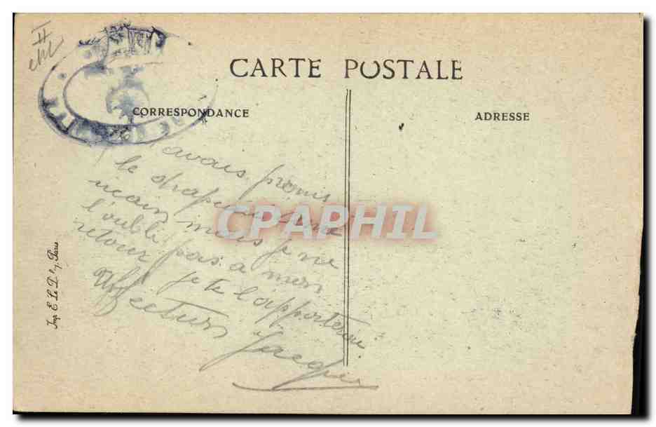 CPA Bateau Guerre Provence Cuirasse d'escadre  — Verso