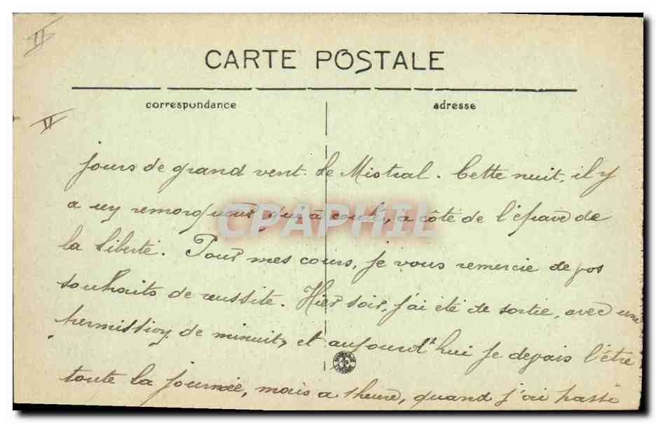 CPA Bateau Guerre Paris Dreadnougth  — Verso