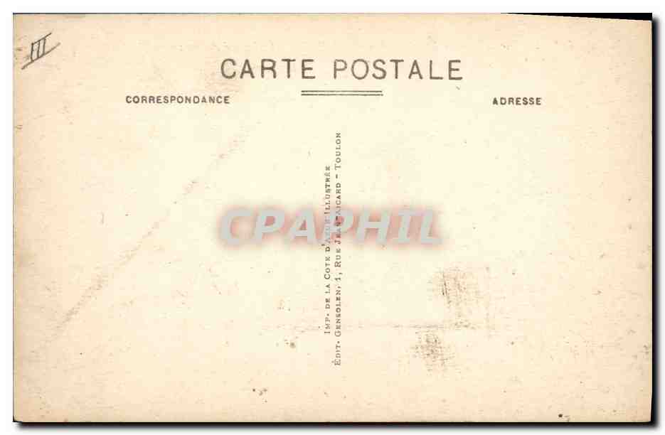 Provence — Cuirassé de 1er rang 25.000 tonnes — Éditeur : Imp. de la Côte d'Azur, Toulon — Verso