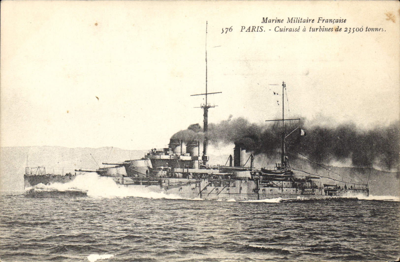 Cuirassé Paris — Marine Militaire Française — n° 576
