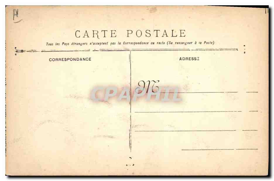 CPA Bateau Guerre Paris Croiseur d'escadre  — Verso