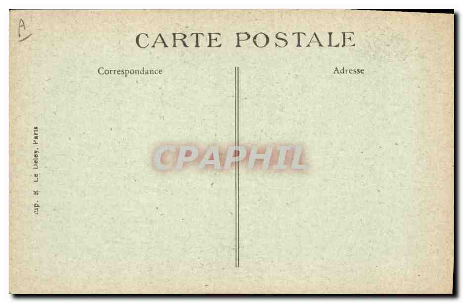 CPA Folklore Jeune fille de l'Ile de Sein  — Verso