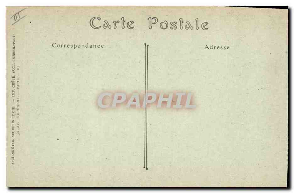CPA Folklore Jeune fille du Finistere  — Verso
