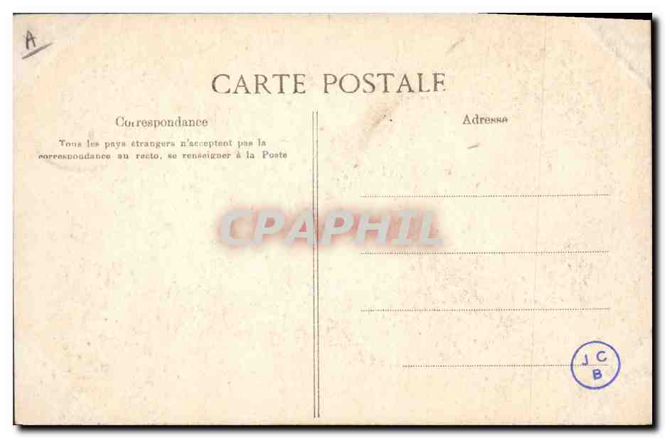 CPA Folklore Jeune fille de Fouesnant  — Verso