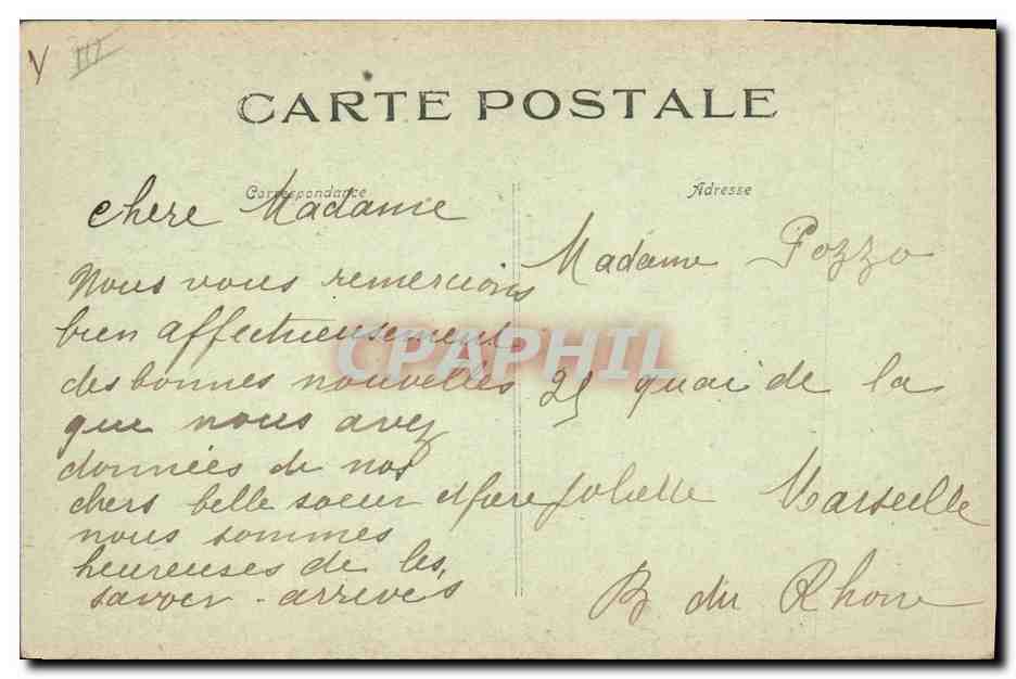 CPA Folklore Bretagne Premiere declaration  — Verso