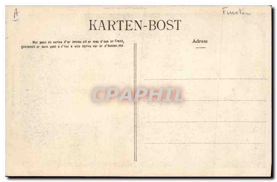 CPA Folklore Maries de Pont Aven Mariage  — Verso