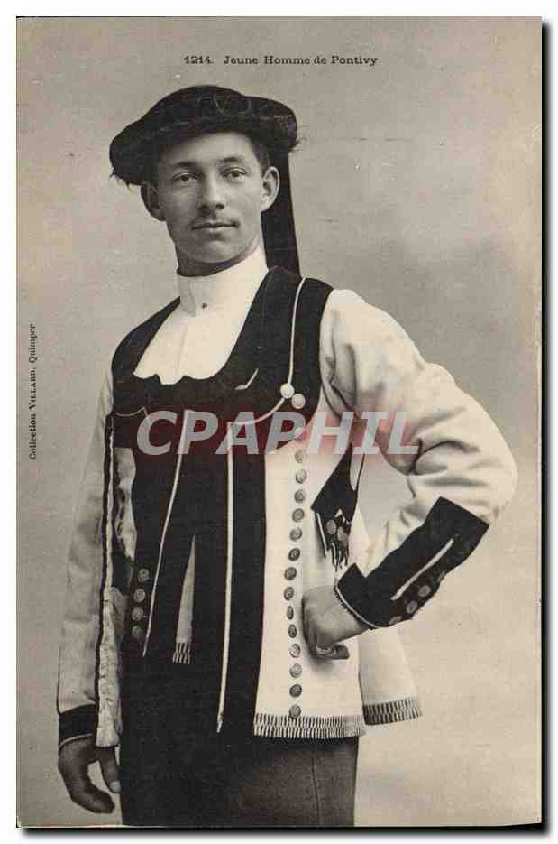 CPA Folklore Jeune homme de Pontivy 