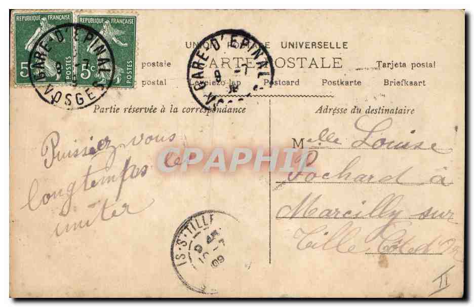 CPA Fantaisie Femme Mariage  — Verso
