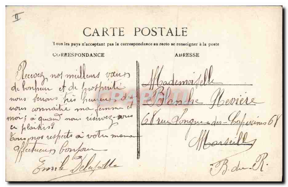 Nouveau couple — mariage — éditeur JK, n°289 — Verso