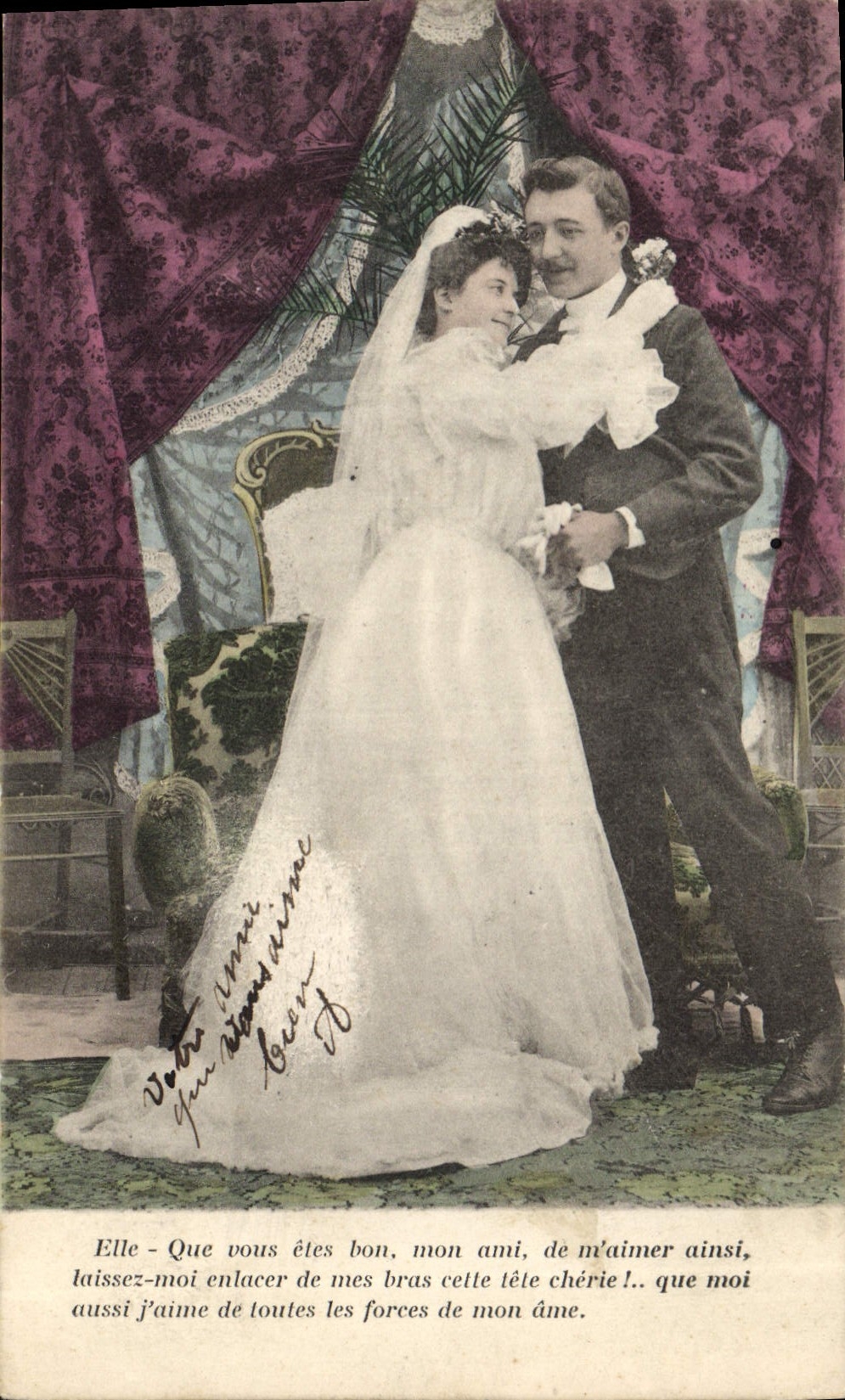 CPA Fantaisie Femme Mariage 