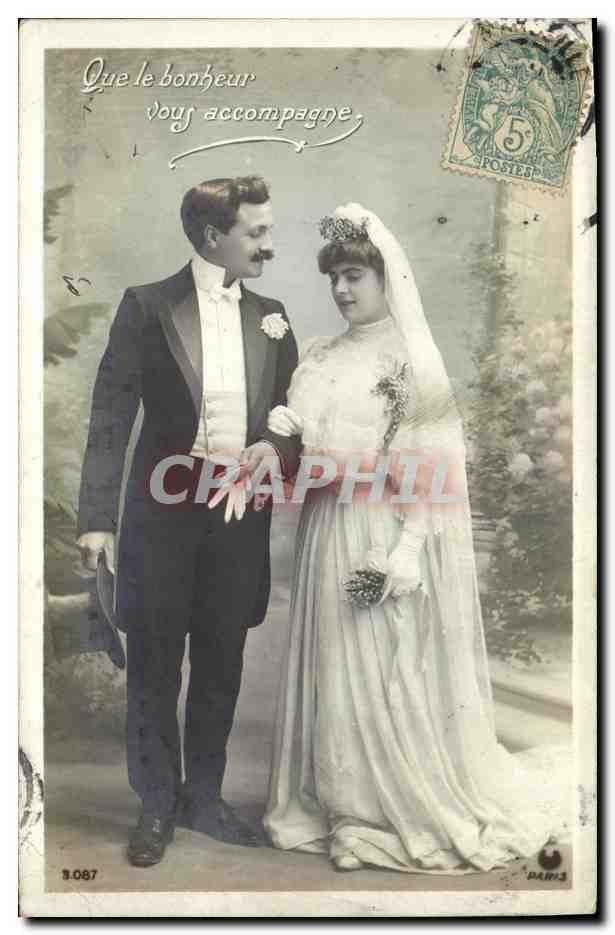 Nouveau couple — mariage — éditeur Paris 3, n° 3.087