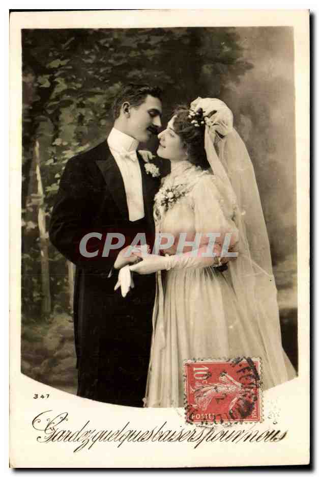 Nouveau couple — mariage — éditeur inconnu, n° 347