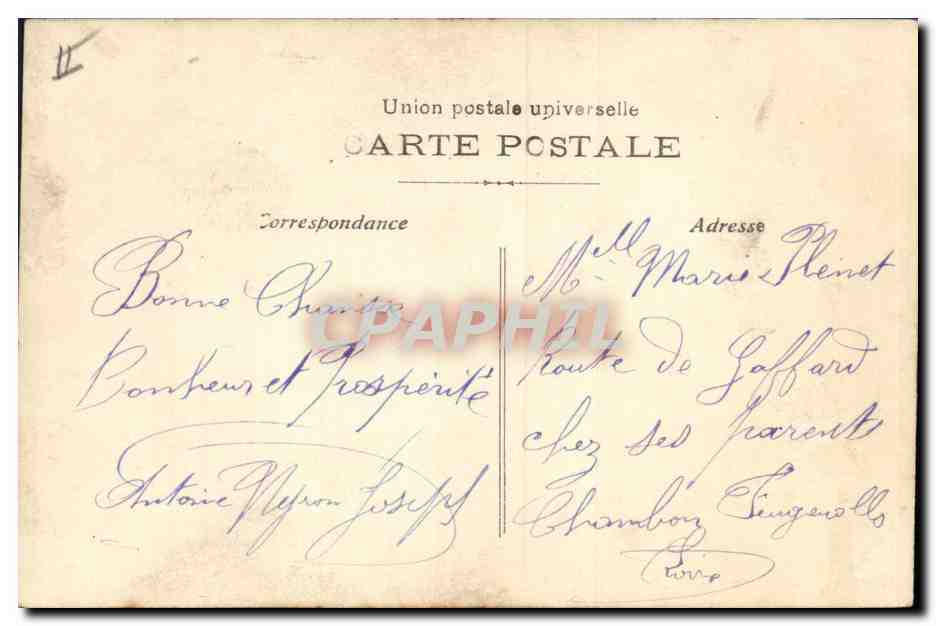 Nouveau couple — mariage — éditeur inconnu, n° 347 — Rückseite