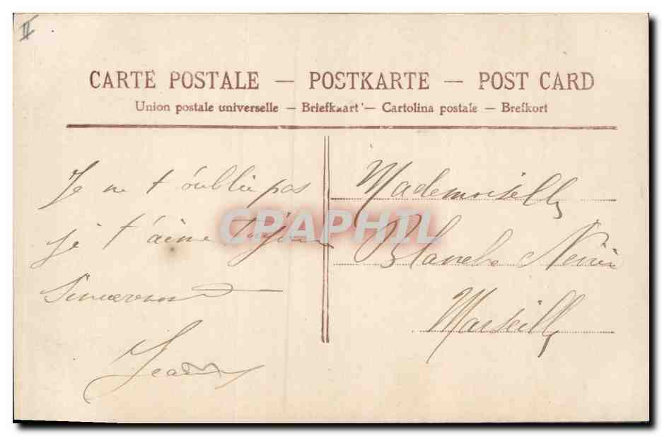 CPA Fantaisie Femme Mariage  — Rückseite