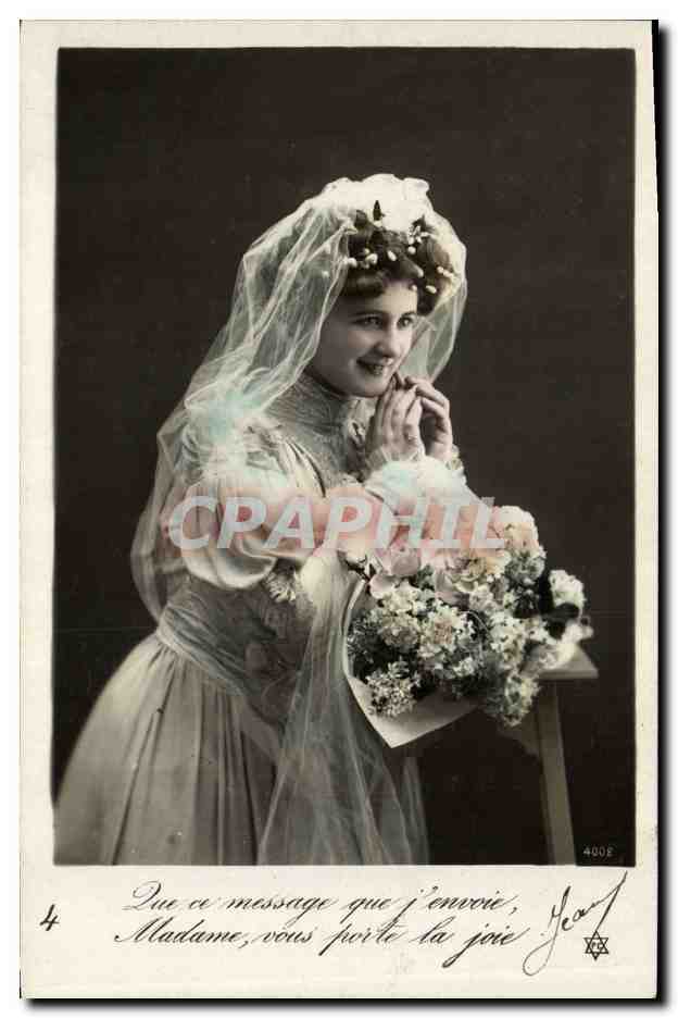 CPA Fantaisie Femme Mariage 