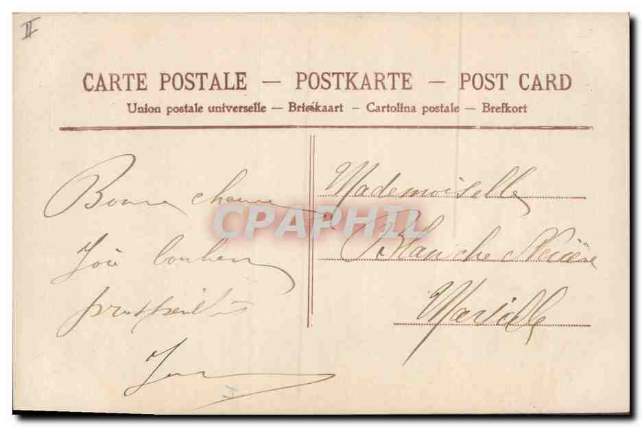 CPA Fantaisie Femme Mariage  — Verso