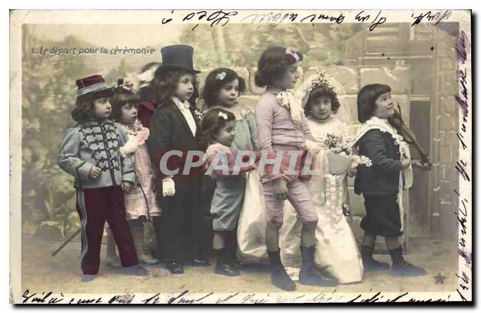 CPA Fantaisie Enfants Mariage 