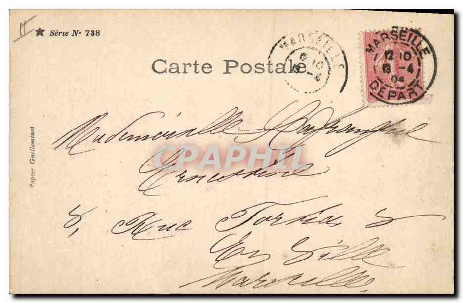CPA Fantaisie Enfants Mariage  — Verso