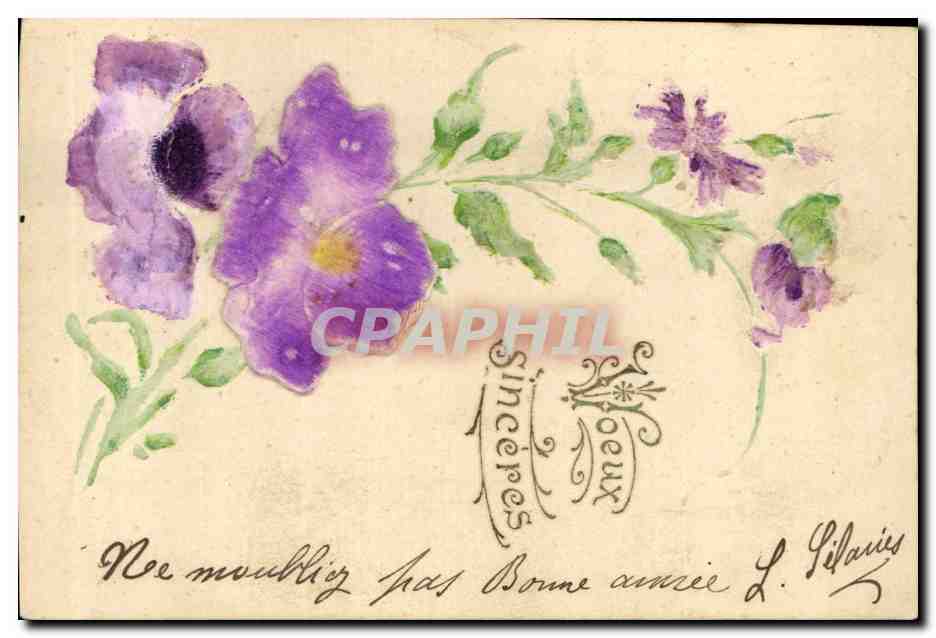 CPA Fantaisie Fleurs 
